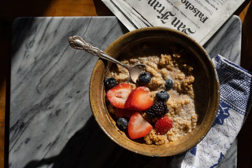 Quinoa and buckwheat porridge, low histamine, gluten free, recipes